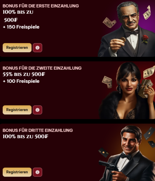 Registrierungsbonus-Banner Spinogambino